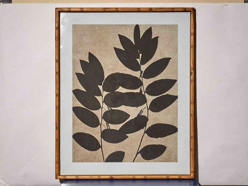 Leaf Print Under Glass