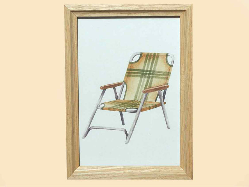 Chair Print In Wooden Frame