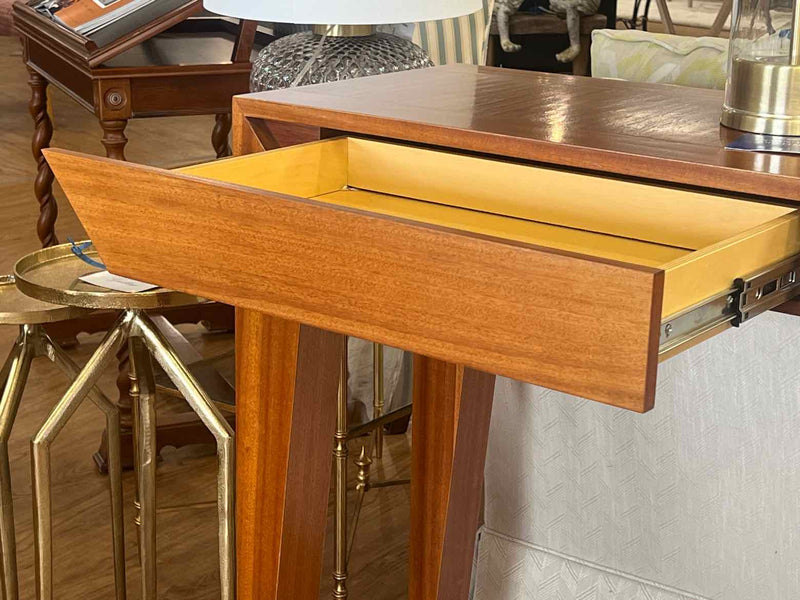 Contemporary Cherry 3 Drawer Console