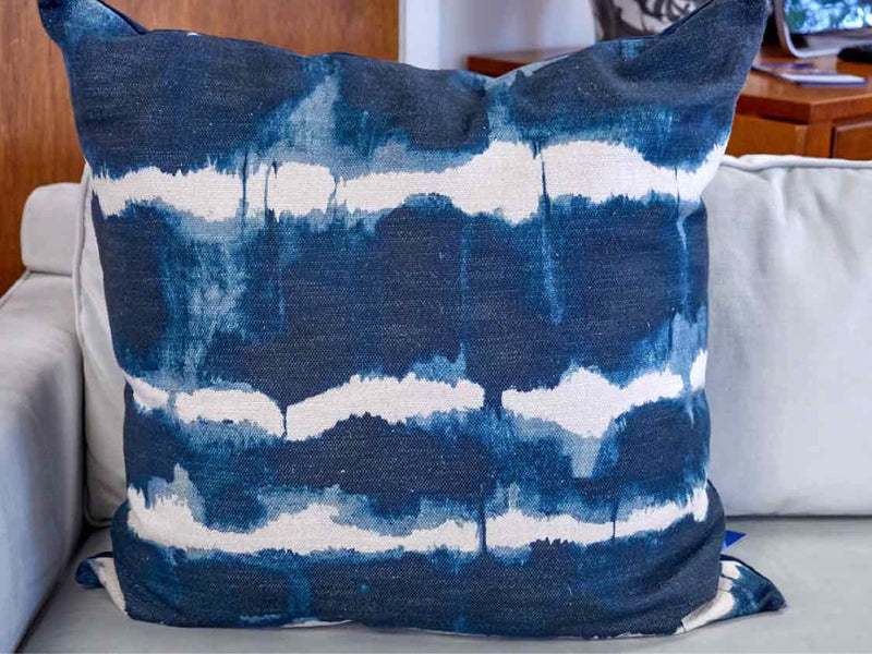 Blue & White Accent Pillow