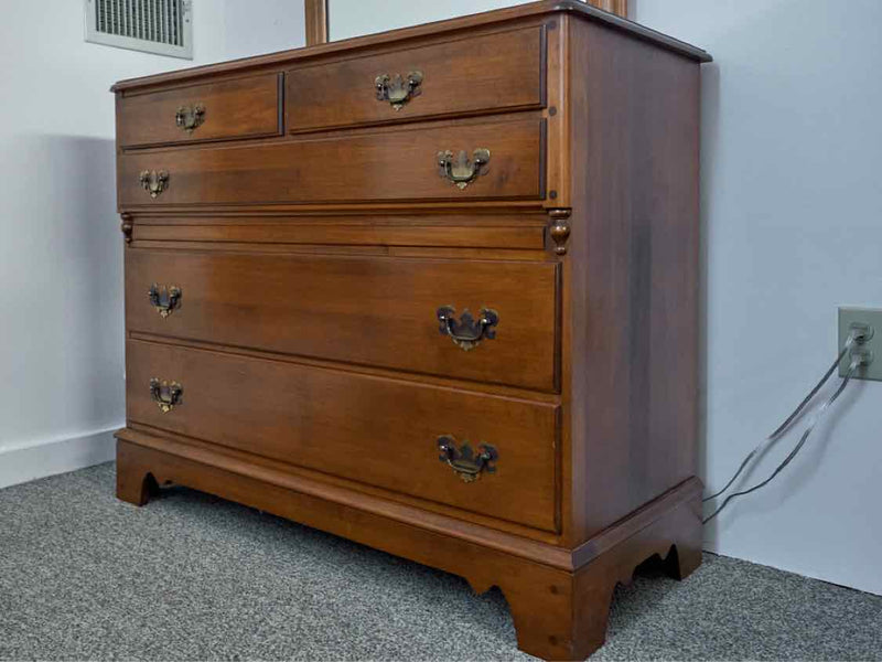 Solid Maple Dresser & Mirror