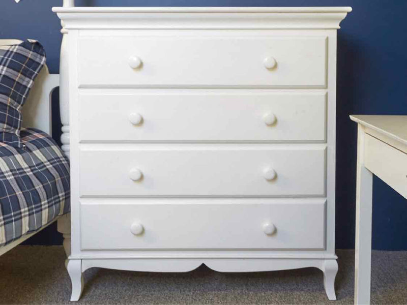 White Four Drawer Chest