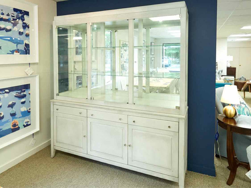 Canadel Contemporary Whitewash China Cabinet