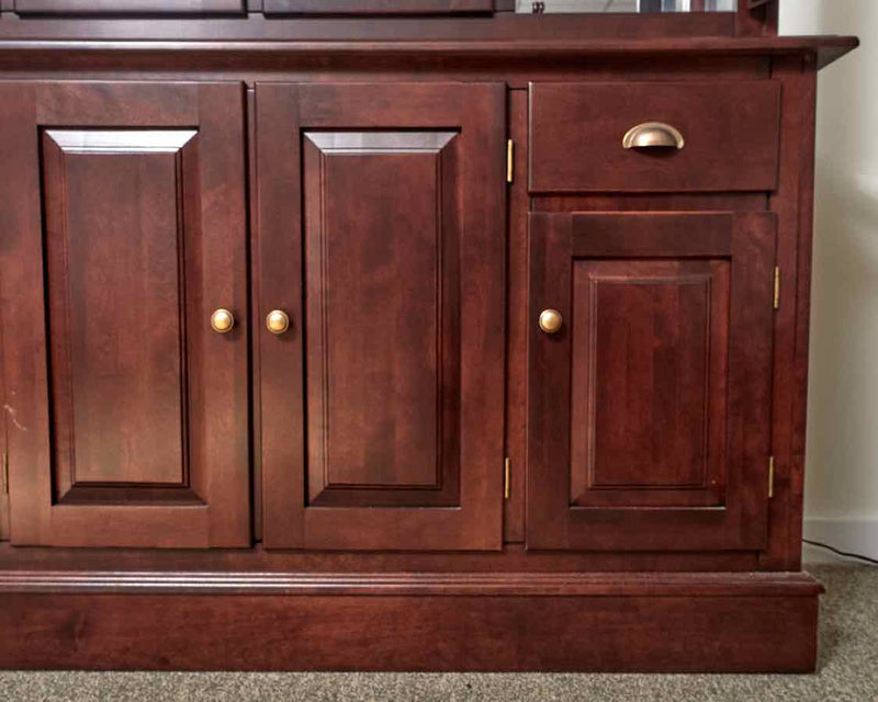 Canadel Cutomizable Hutch & Buffet in Dark Cherry