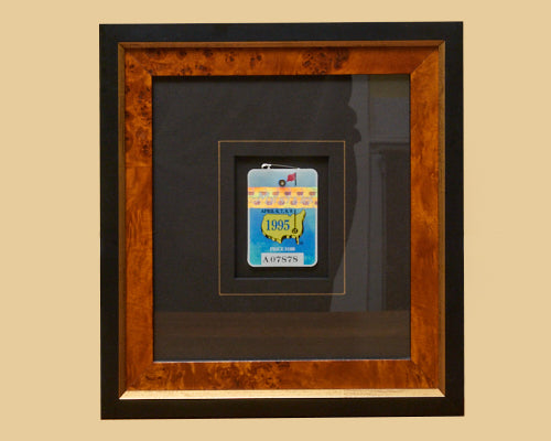 Burlwood Framed Masters Ticket