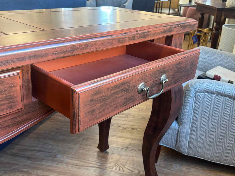 Lorts 3-Drawer Cherry Console