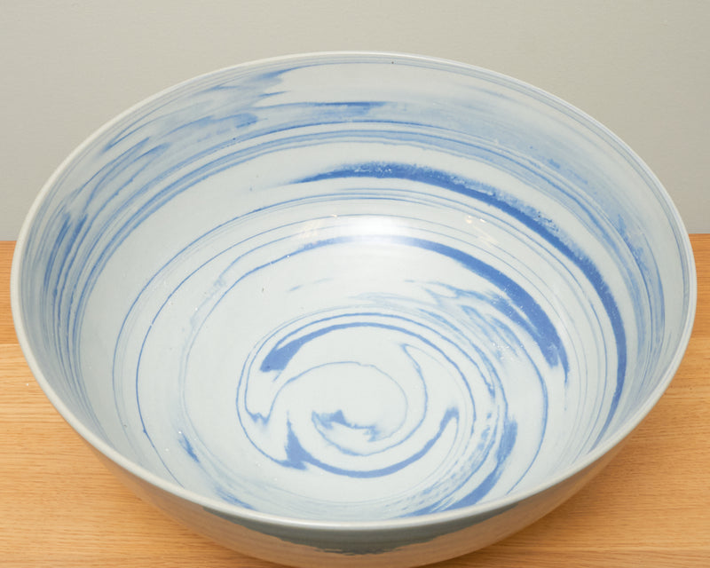 Blue and White Swirl Bowl