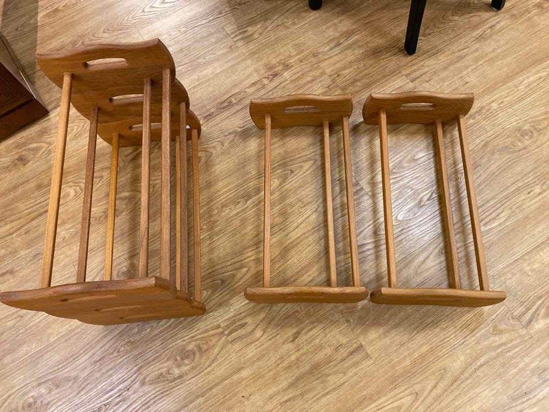 Teak Stacking Magazine Rack