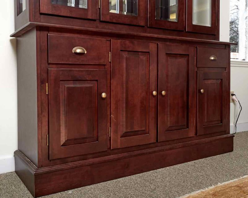 Canadel Cutomizable Hutch & Buffet in Dark Cherry