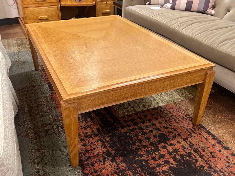 Light Finish Oak Cocktail Table