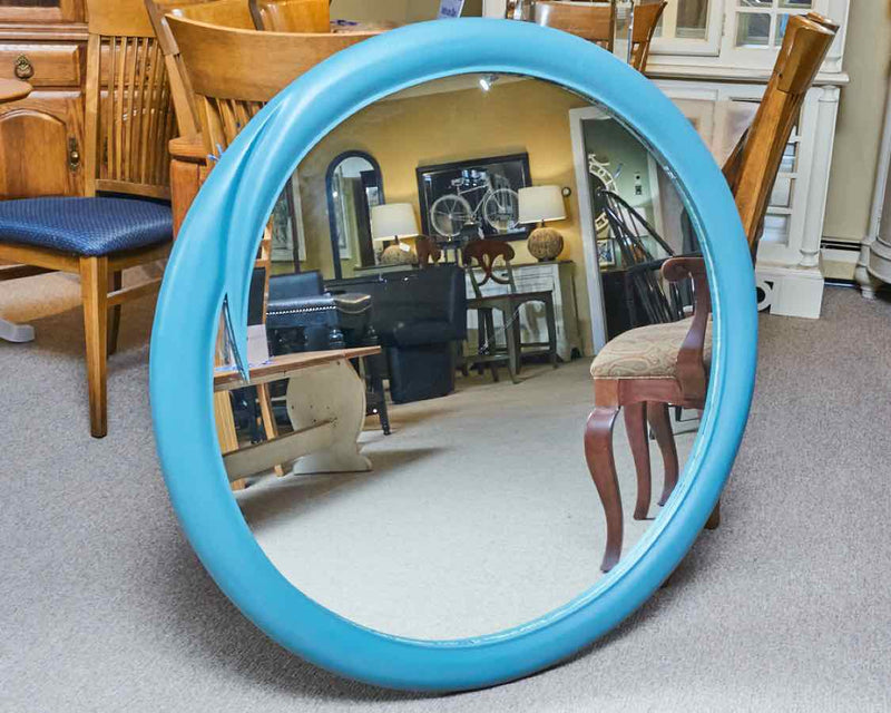 Round Mirror in 'Ole Sturbridge Blue' Finish