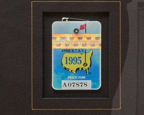 Burlwood Framed Masters Ticket