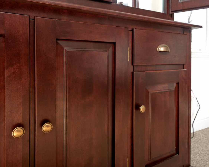 Canadel Cutomizable Hutch & Buffet in Dark Cherry