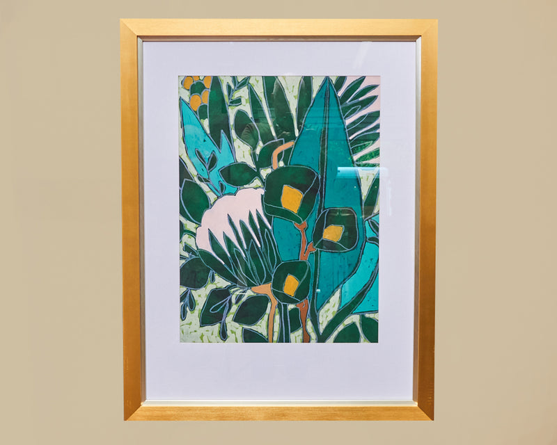 Bottle Glass Garden I Framed Print