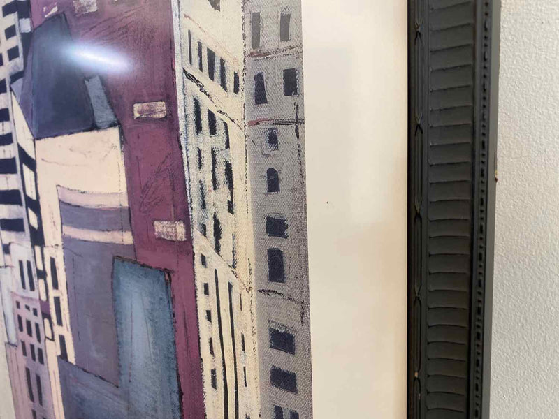 Framed Illustrated NYC Skyline