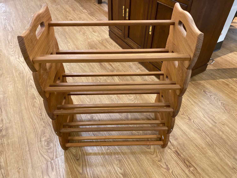 Teak Stacking Magazine Rack