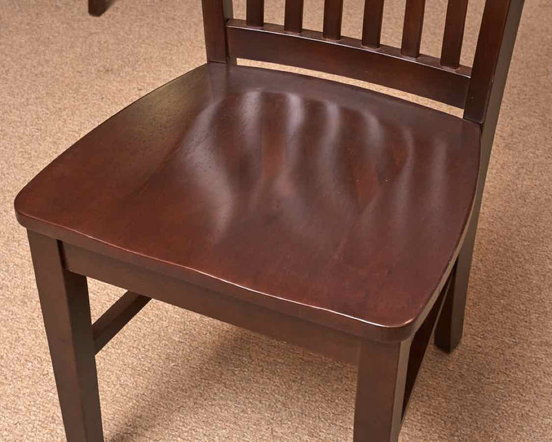 Set of 4 Dark Ash Dining Chairs