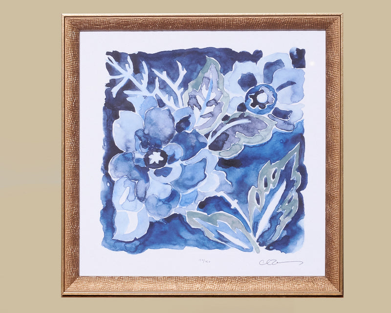 Framed Art Indigo Ornament IX 13743