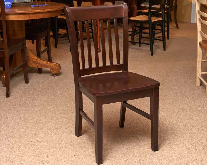 Set of 4 Dark Ash Dining Chairs