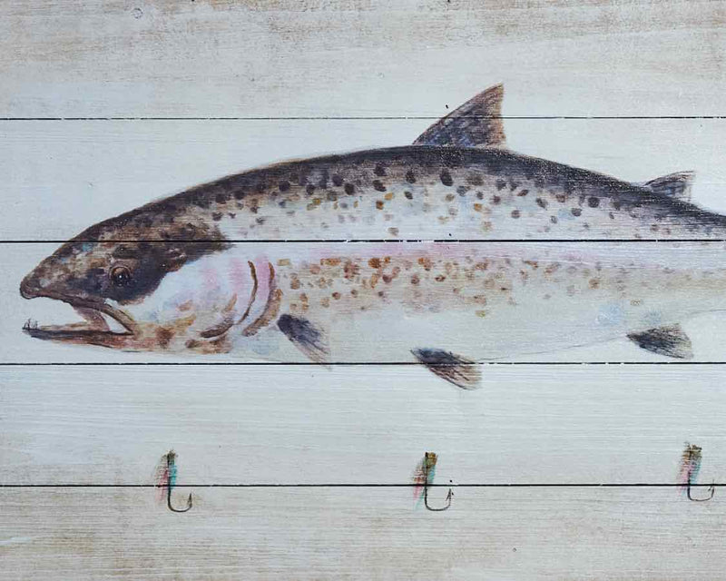 Trout II Art Print On Wooden Panel