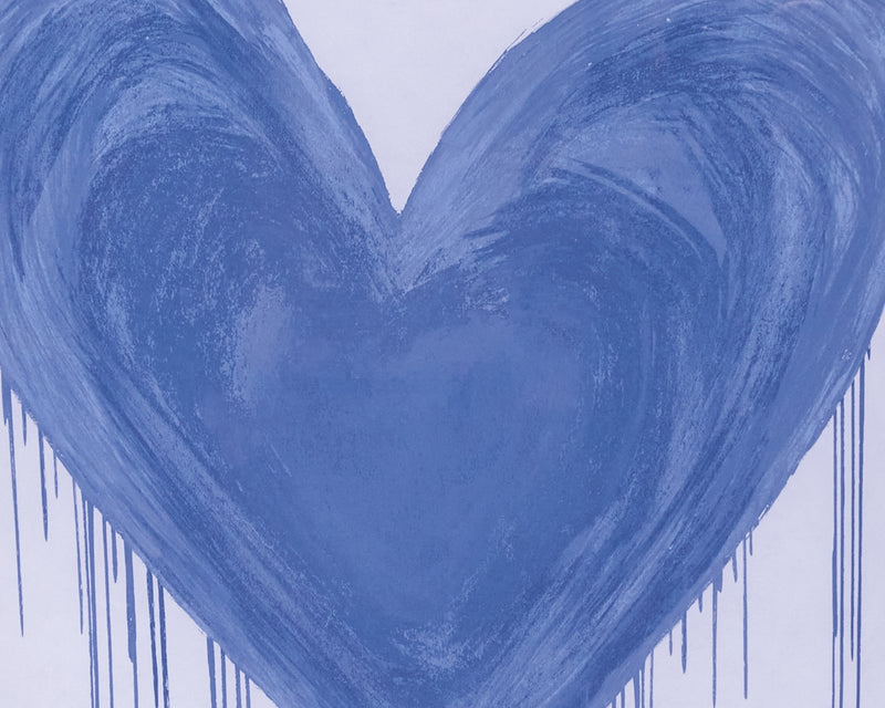 Framed Art Big Hearted Blue 13189