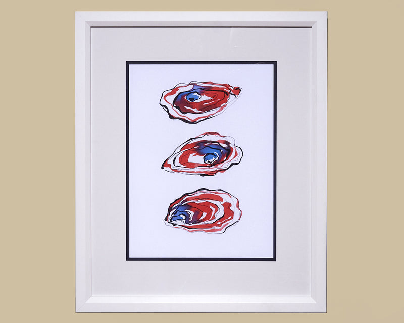 Framed Art Coastal Catch Oyster