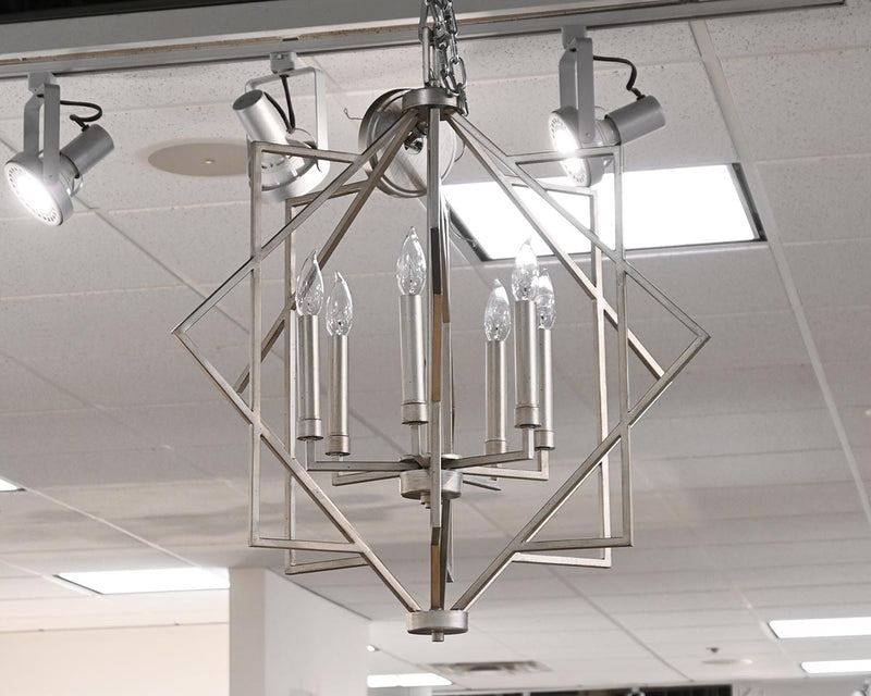 'Alder& Ore. 'Atlas' Satin Chrome 6 Light  Chandelier