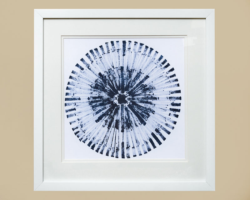 Batik Bullseye II Framed Print