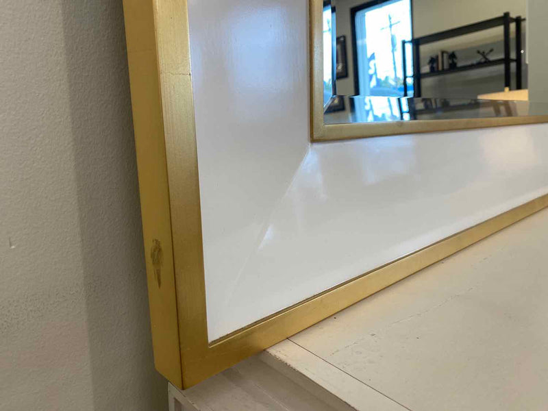 White/Gold Mirror