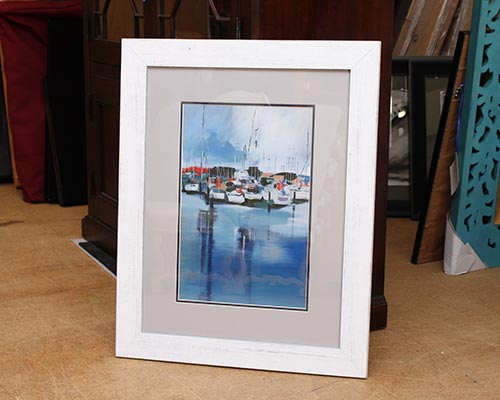 Framed Print : Docked