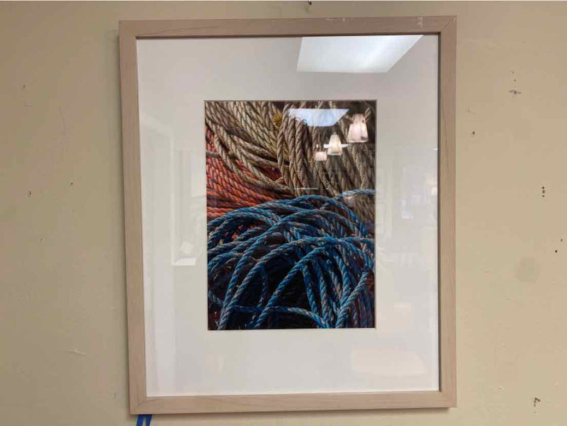 Framed Print:  "Colorful Fishlines"