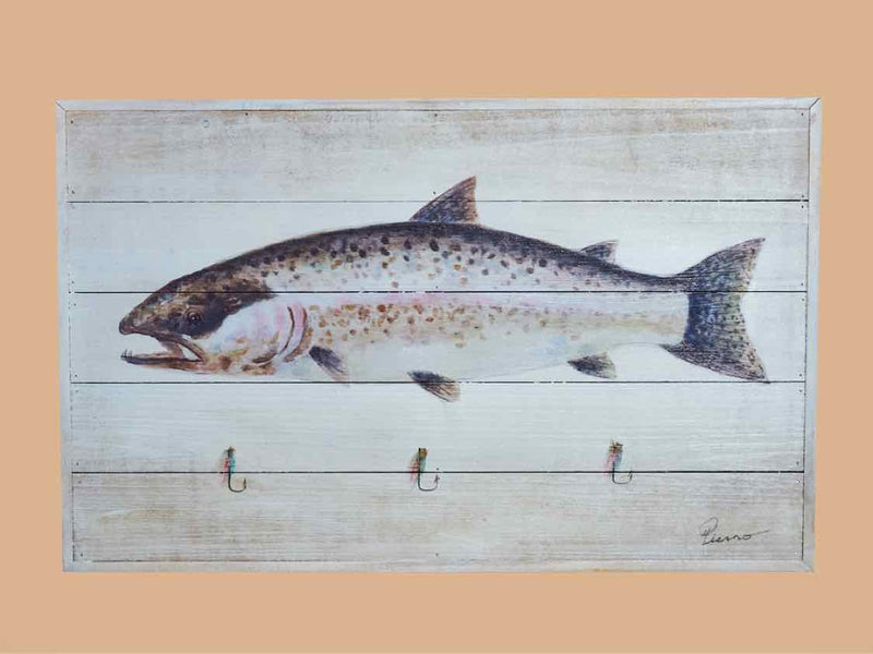 Trout I Art Print On Wooden  Panels