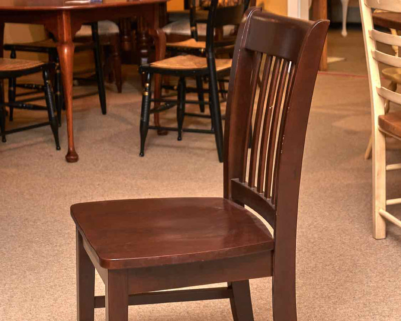 Set of 4 Dark Ash Dining Chairs