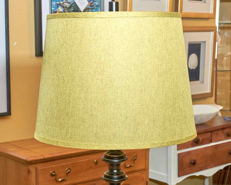 Dan Foley Black & Gold Metal Table Lamp Includes Green Shade