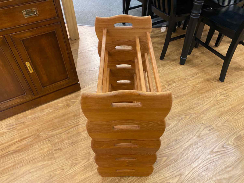 Teak Stacking Magazine Rack