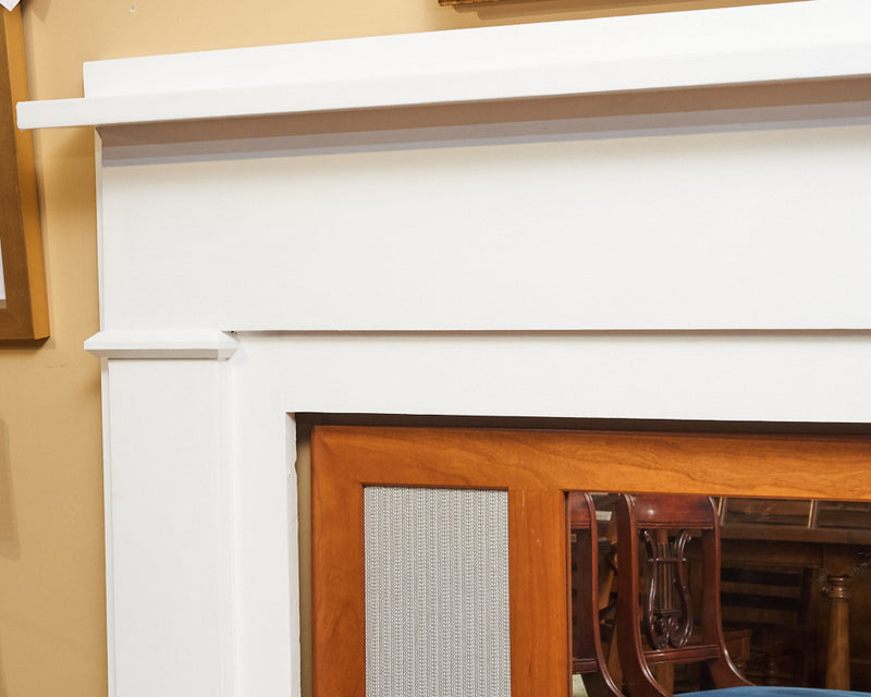 White Painted Fireplace Mantel