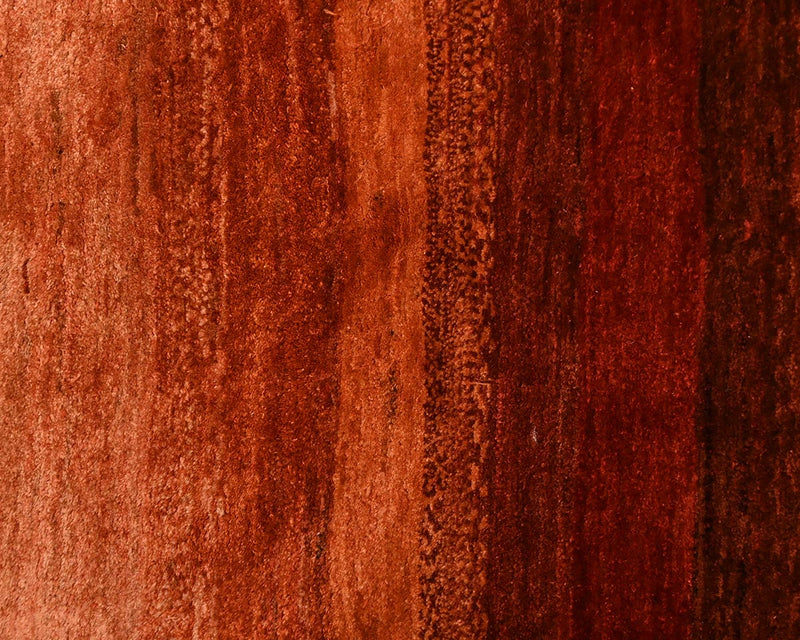 Striated 6ft x 7ft 4in Area Rug in Reds/Rusts/Persimmon Tones