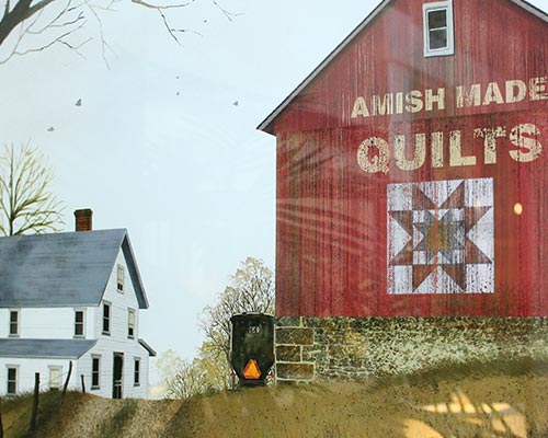 Framed Barn Print