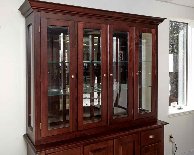 Canadel Cutomizable Hutch & Buffet in Dark Cherry