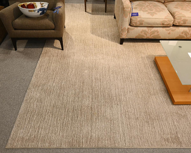 Custom Wool  Ivory & Taupe Area Rug