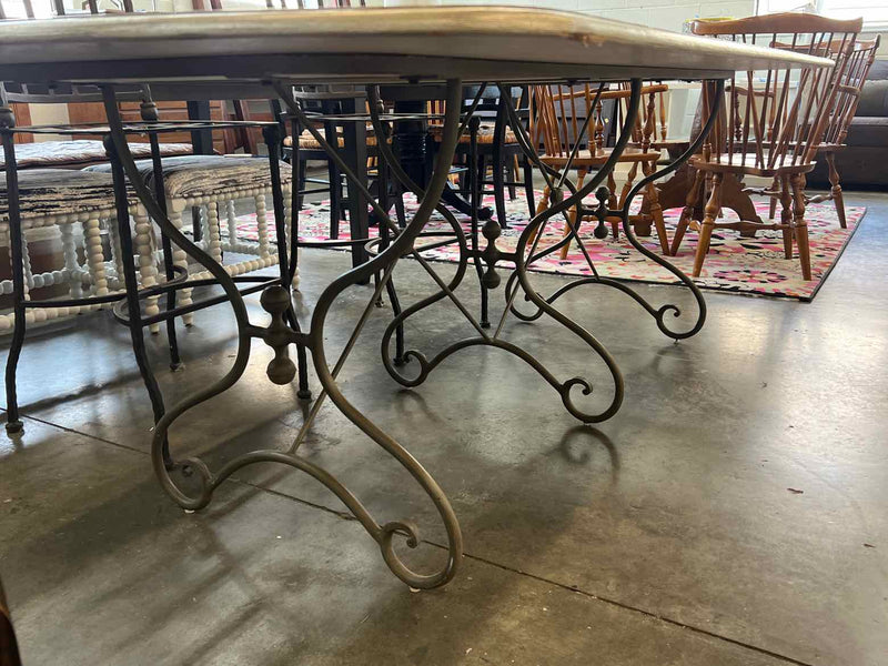 Distressed Sandstone Dining Table