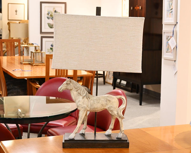 Dapple Gray Horse Novelty Table Lamp