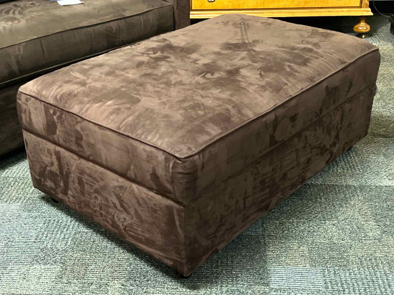 Crate & Barrel Brown Ottoman