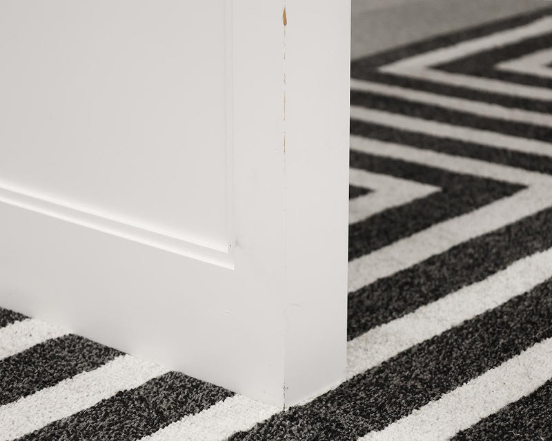 Custom Dining Table with Panel Trestle in White Lacquer Finish