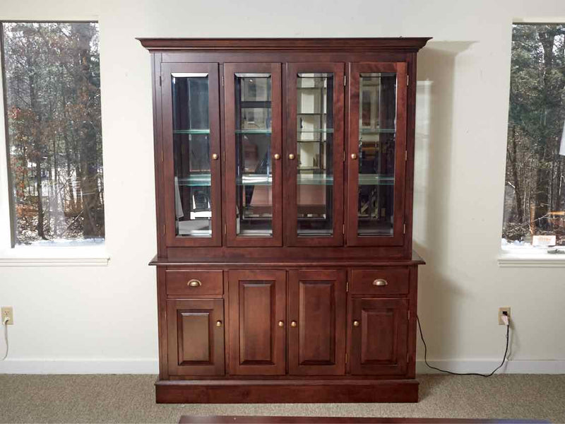 Canadel Cutomizable Hutch & Buffet in Dark Cherry