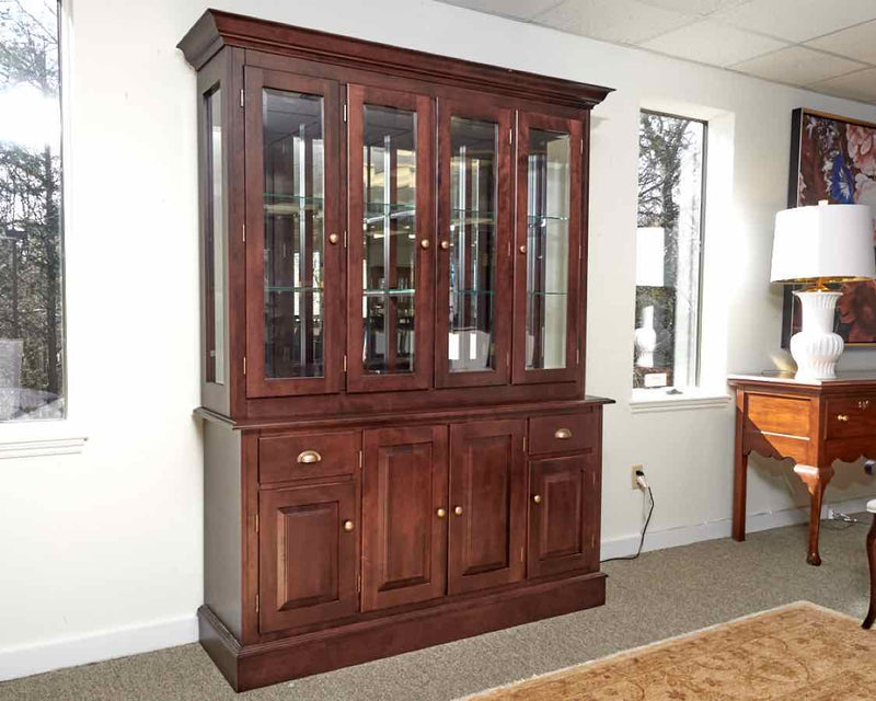 Canadel Cutomizable Hutch & Buffet in Dark Cherry