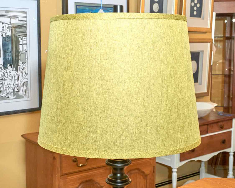 Dan Foley Black & Gold Metal Table Lamp Includes Green Shade